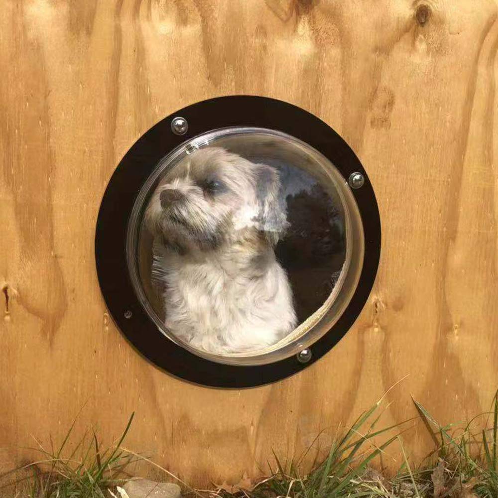 Bobbypet Dog Fence Window - Clear View Dome Pet Peek Window - 12.4In For Dog/Cat/Horse,Even Children (2 Pack)
